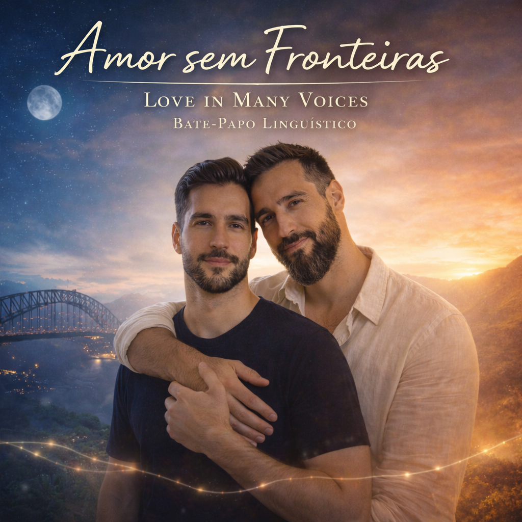 Capa do álbum Amor sem Fronteiras, do Bate-Papo Linguístico.