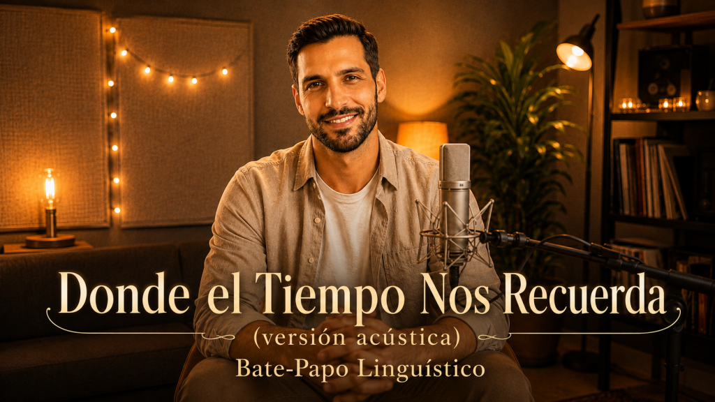 Capa de Donde el Tiempo Nos Recuerda, versión acústica, interpretada por Clodinho Gomes.