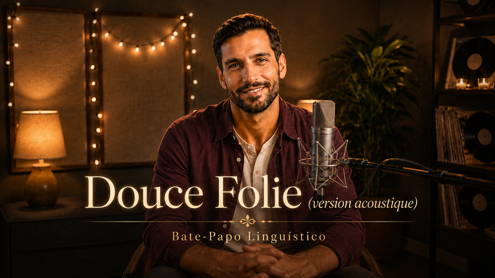 Capa de Douce Folie (version acoustique), interpretada por Clodinho Gomes.