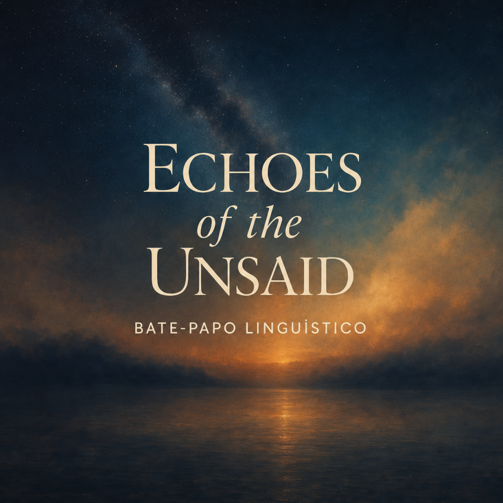 Capa do EP Echoes of the Unsaid, do Bate-Papo Linguístico.