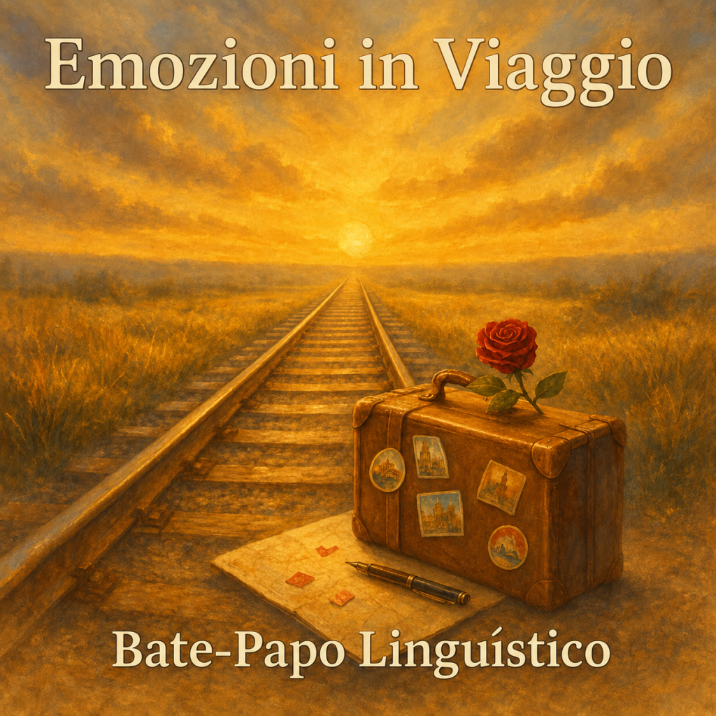 Capa do álbum Emozioni in Viaggio, do Bate-Papo Linguístico.
