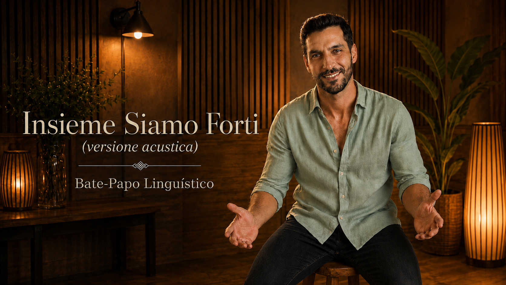 Capa de Douce Folie Insieme Siamo Forti (versione acustica), interpretada por Clodinho Gomes.