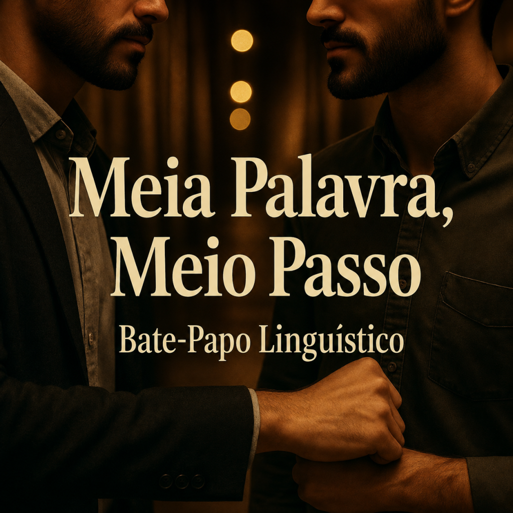 Capa do álbum Meia Palavra, Meio Passo, do Bate-Papo Linguístico.