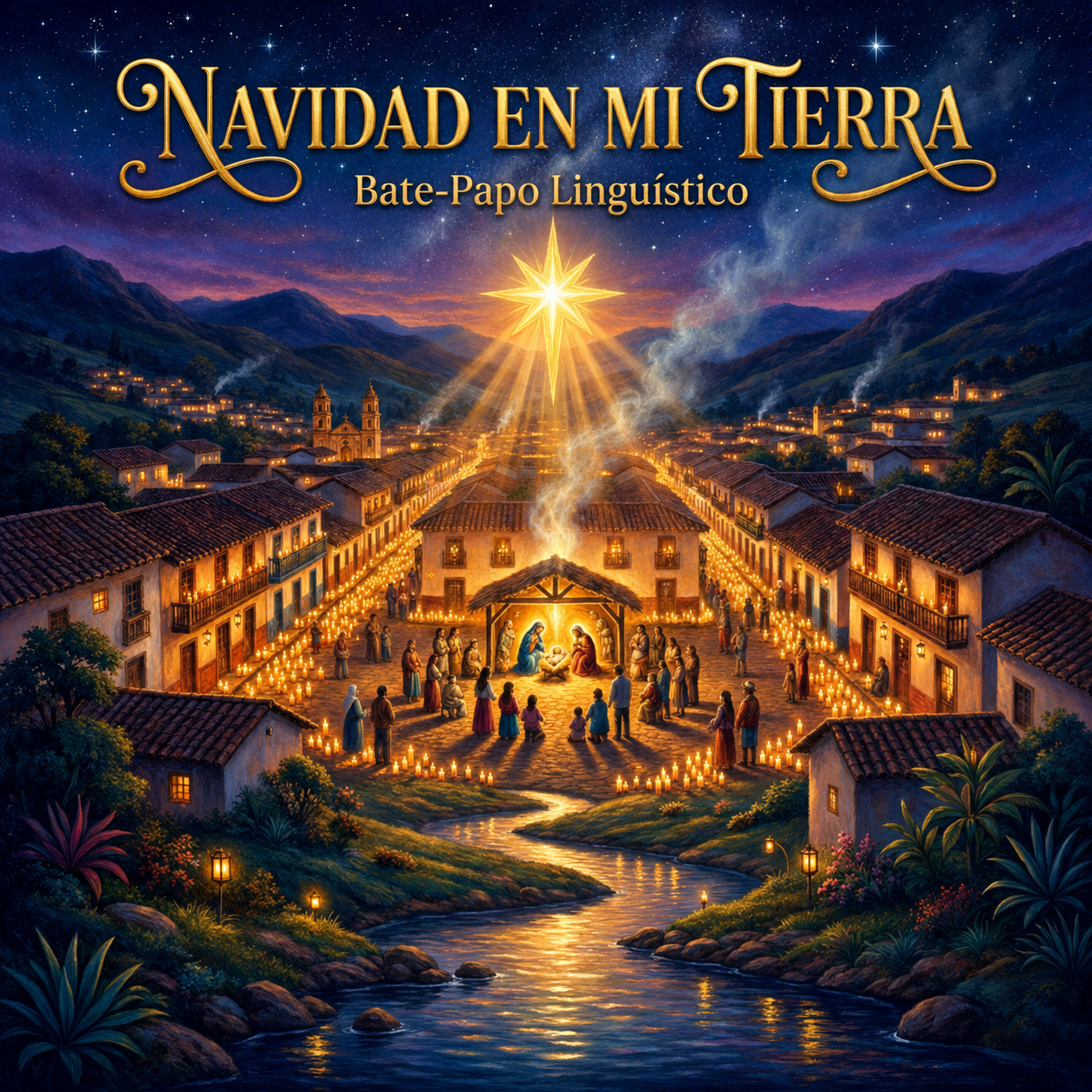 Capa do álbum Navidad en mi Tierra, do Bate-Papo Linguístico.