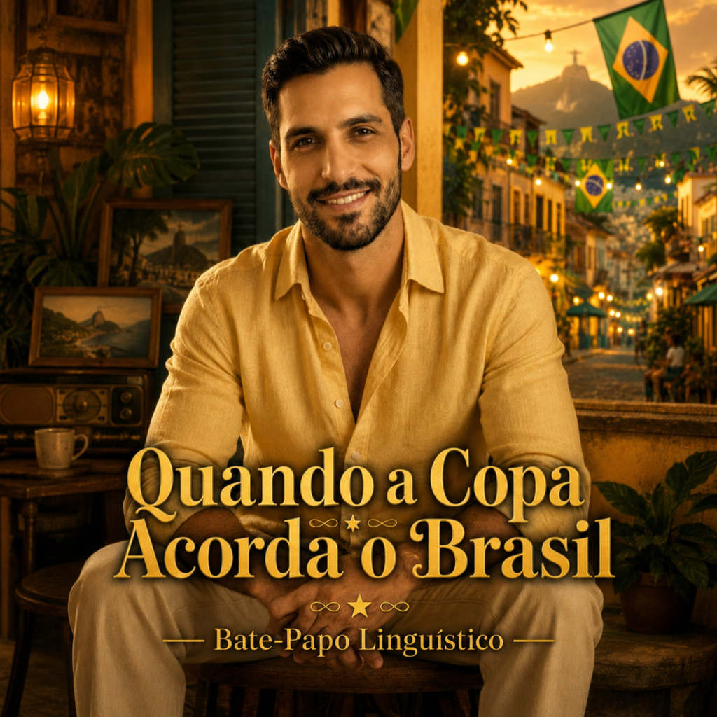 Capa do EP Quando a Copa Acorda o Brasil, do Bate-Papo Linguístico.