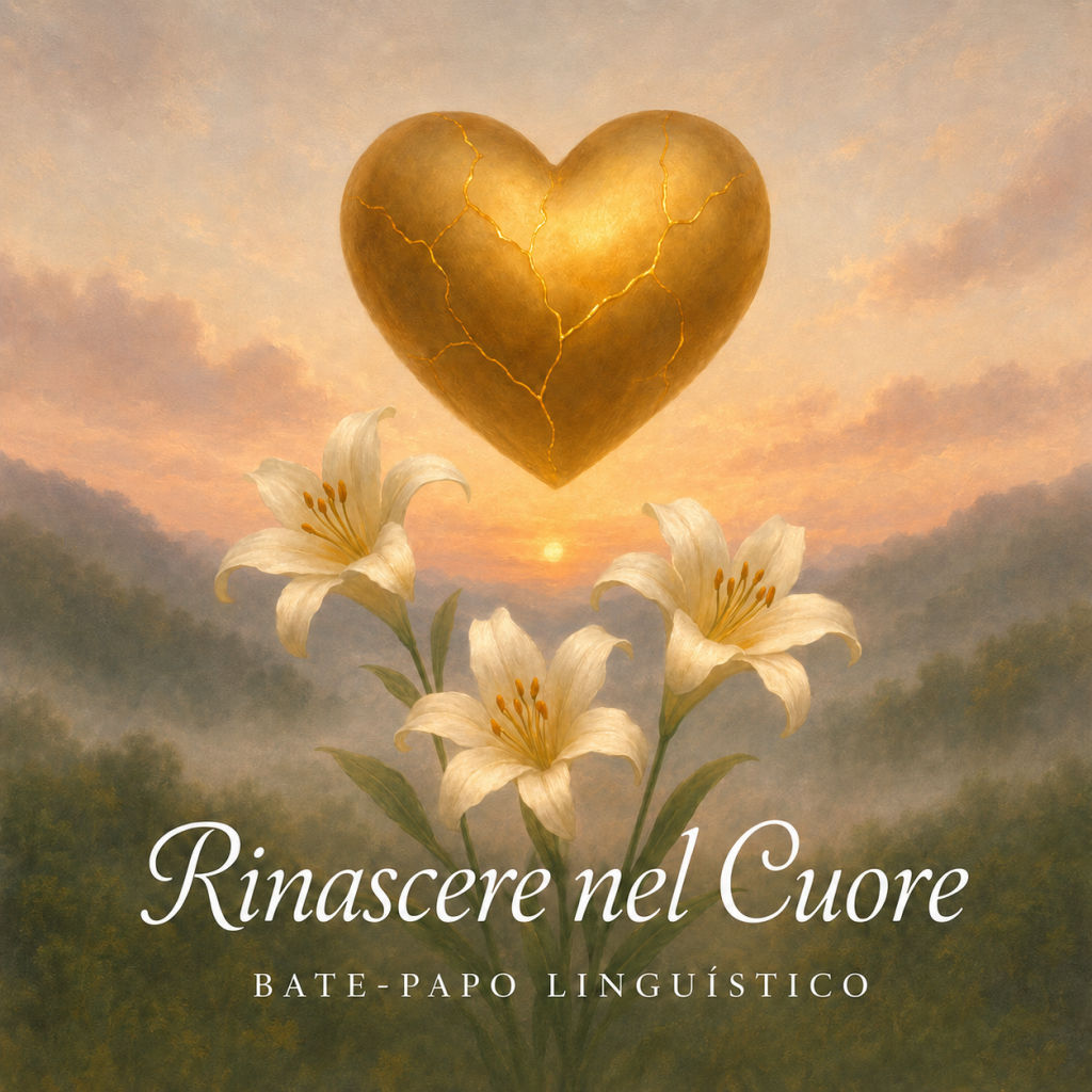 Capa do single Rinascere nel Cuore, do Bate-Papo Linguístico.